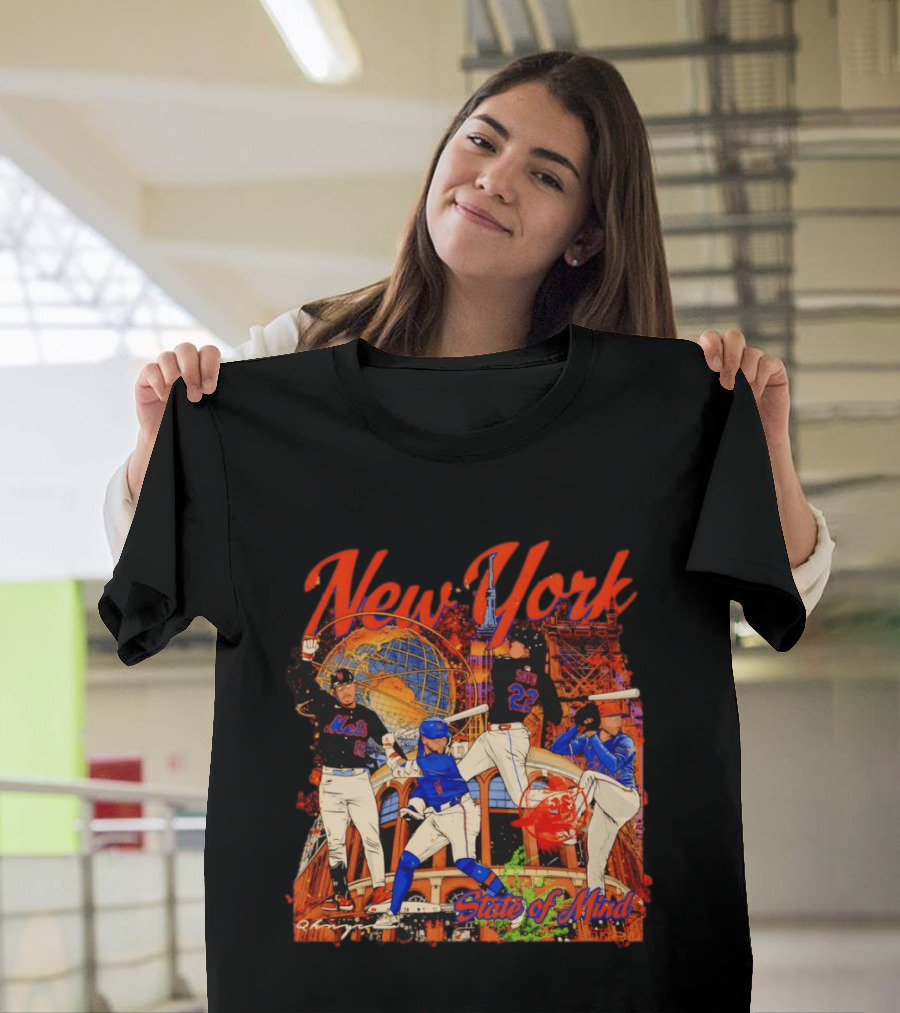New York Mets Francisco Lindor Pete Alonso 16 12 State Of Mind T-Shirt