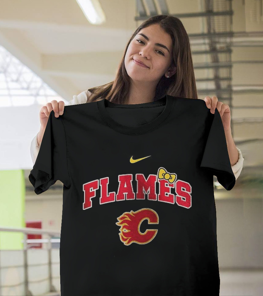 Calgary Flames Hello Kitty Collaboration Fan T-Shirt