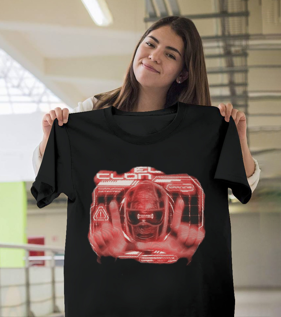 El Clon Warning Corruption Detected Red Alert Image T-Shirt