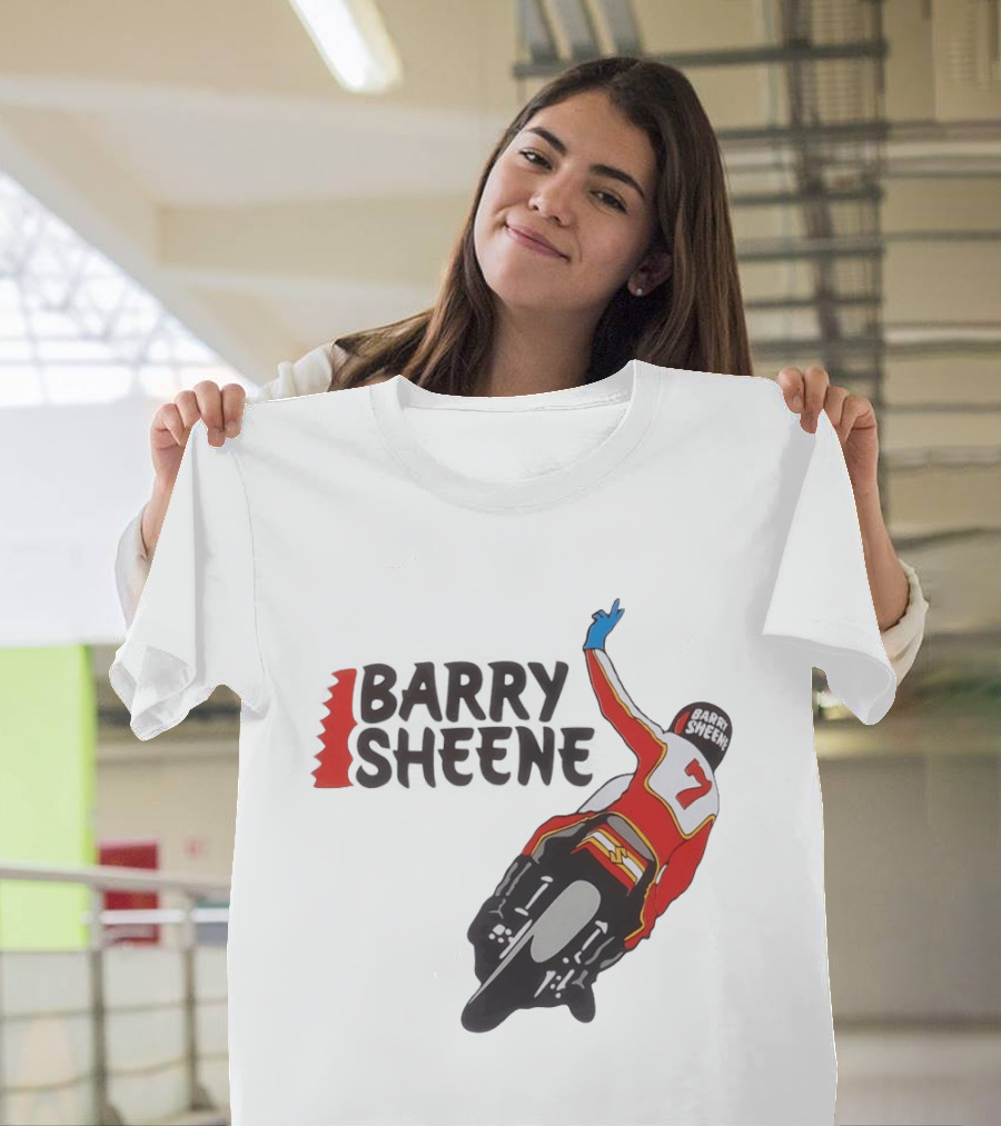 Barry Sheene Racing Number 7 Vintage Motorcycle Racer T-Shirt