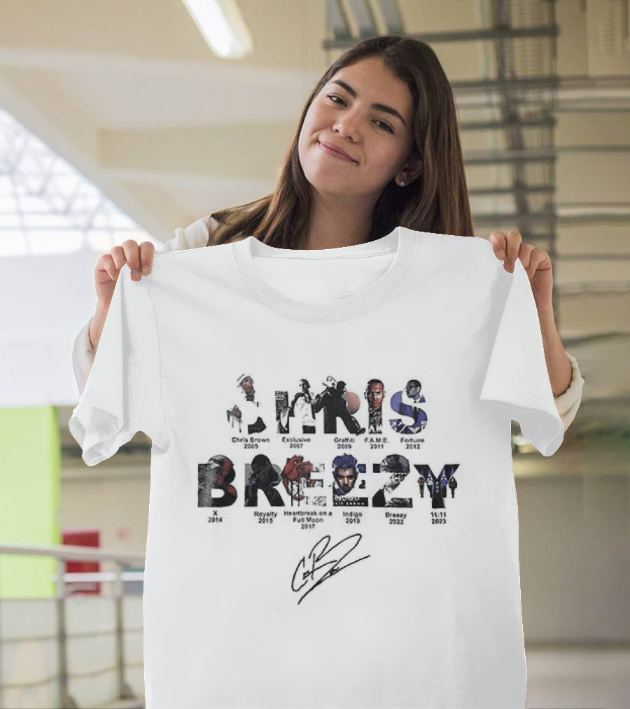 Chris Brown Breezy Tour Collection Signature T-Shirt