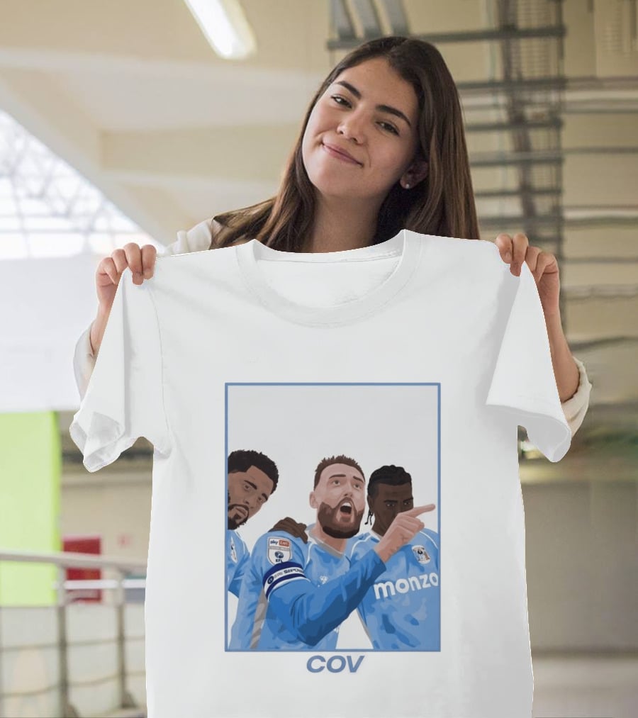 Matt Grimes Coventry City FC Sky Bet EFL Championship Promotion Monza Sponsorship T-Shirt