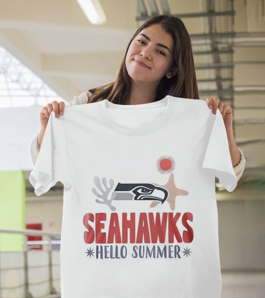 Seahawks Hello Summer School Is Out Scream And Shout T-Shirt