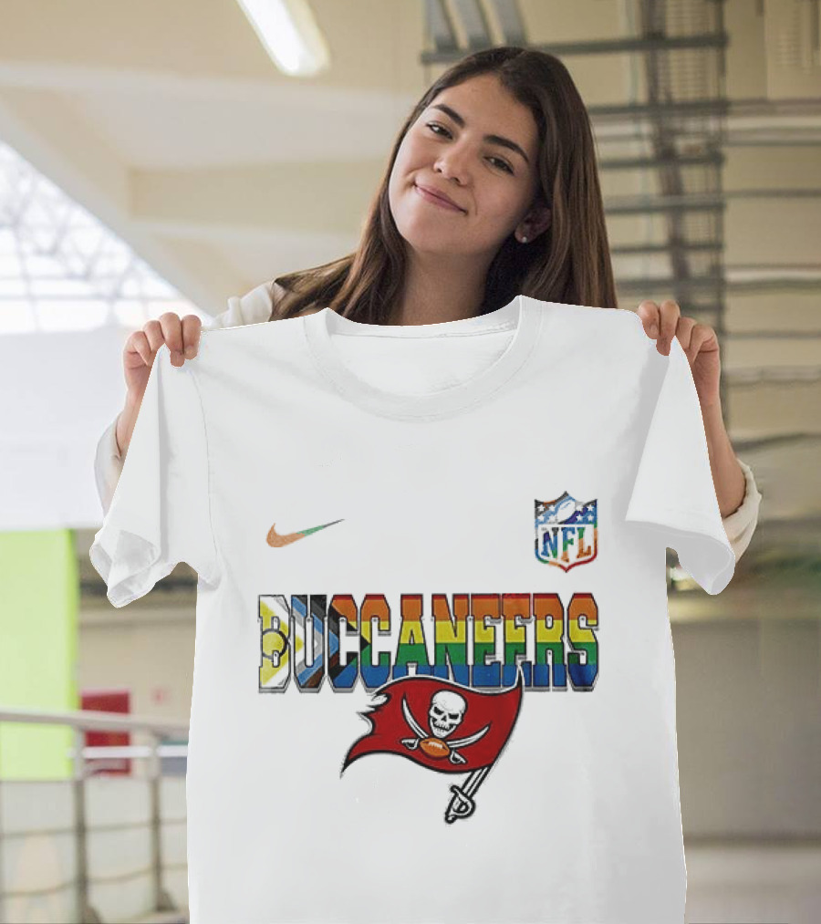 Tampa Bay Buccaneers Pride Peanuts Snoopy Collaboration Nike NFL T-Shirt
