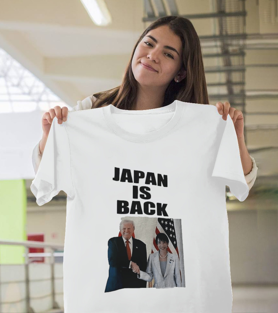 Japan Is Back Trump Political Image With Flags T-Shirt