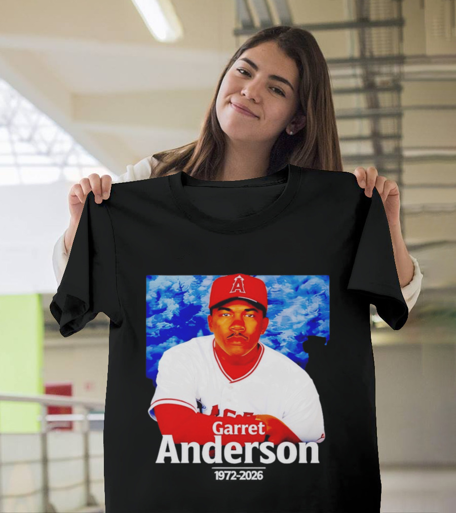 Garret Anderson Angels Tribute Baseball Legend 1972 2026 T-Shirt