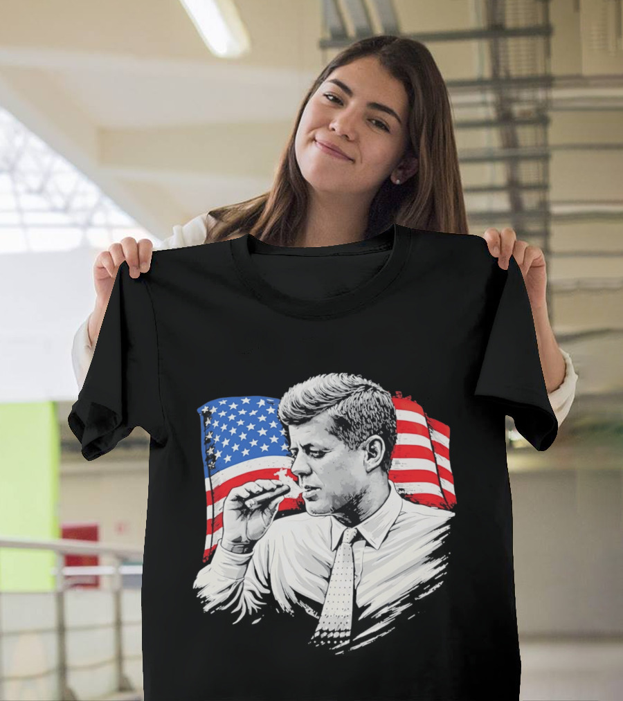 JFK Cigars American Flag 2026 T-Shirt