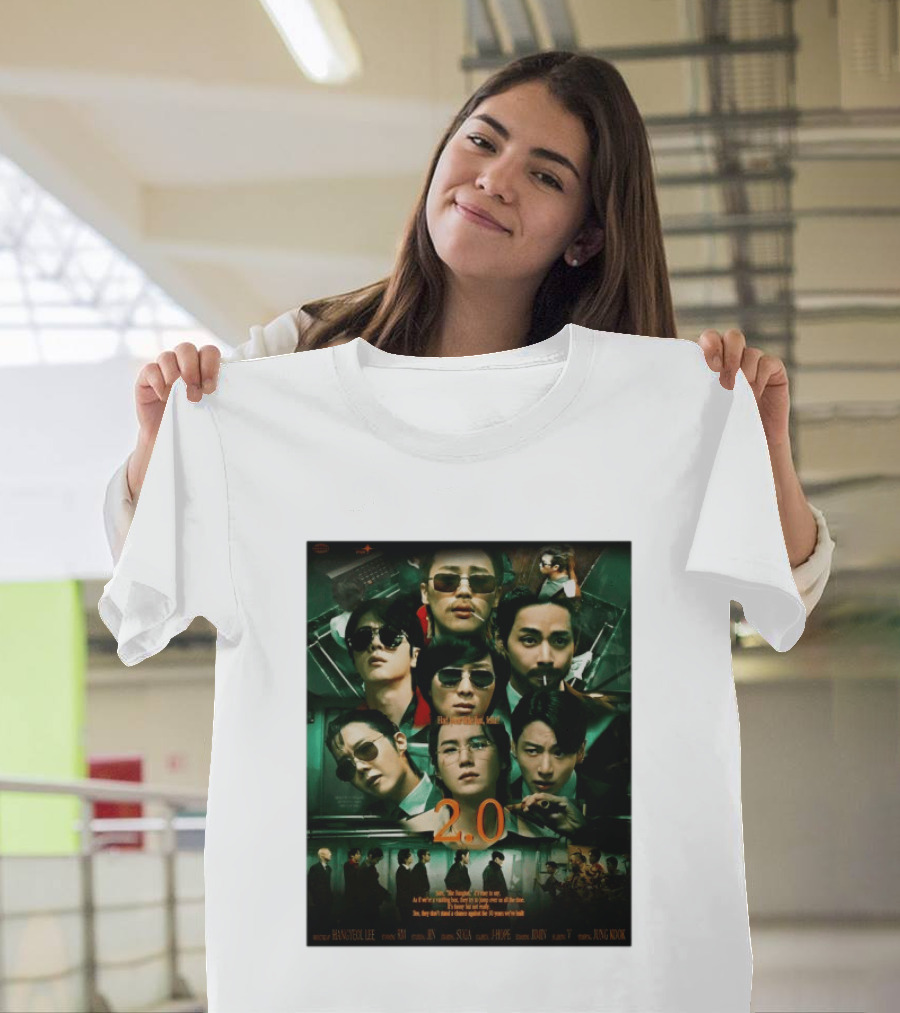 BTS 2.0 Arirang Tour 2026 Group RM Jin Suga J Hope Jimin V Jung Kook Hangseok Lee Jung Kook T-Shirt