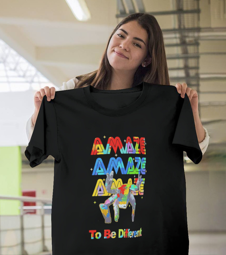 Amaze Amaze Amaze Colorful Support To Be Different T-Shirt