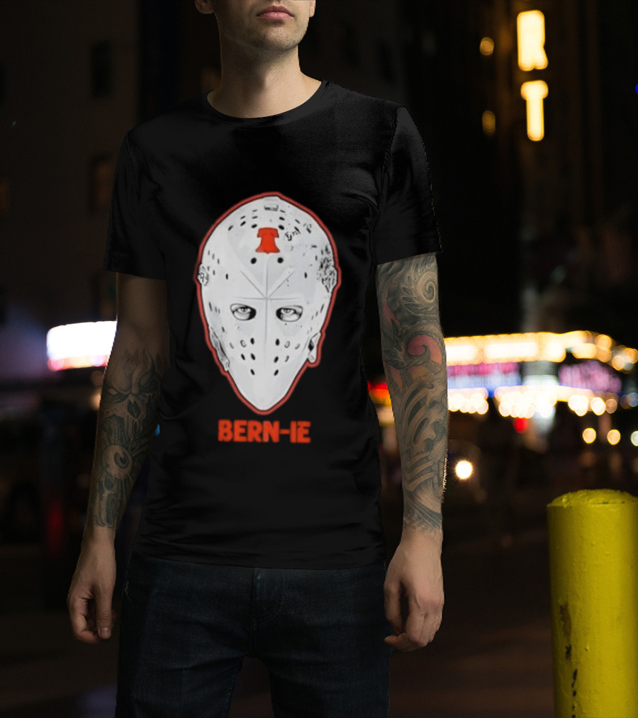 Bern Ie Philadelphia Hockey Liberty Bell Goalie Mask T-Shirt