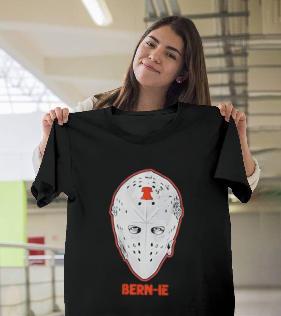Bern Ie Philadelphia Hockey Liberty Bell Goalie Mask T-Shirt