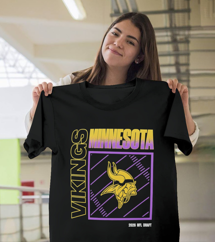 Minnesota Vikings 2026 Nfl Draft T-Shirt
