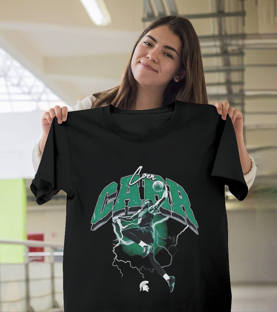 Coen Carr Slam Dunk Michigan State Spartans Basketball Jumper T-Shirt