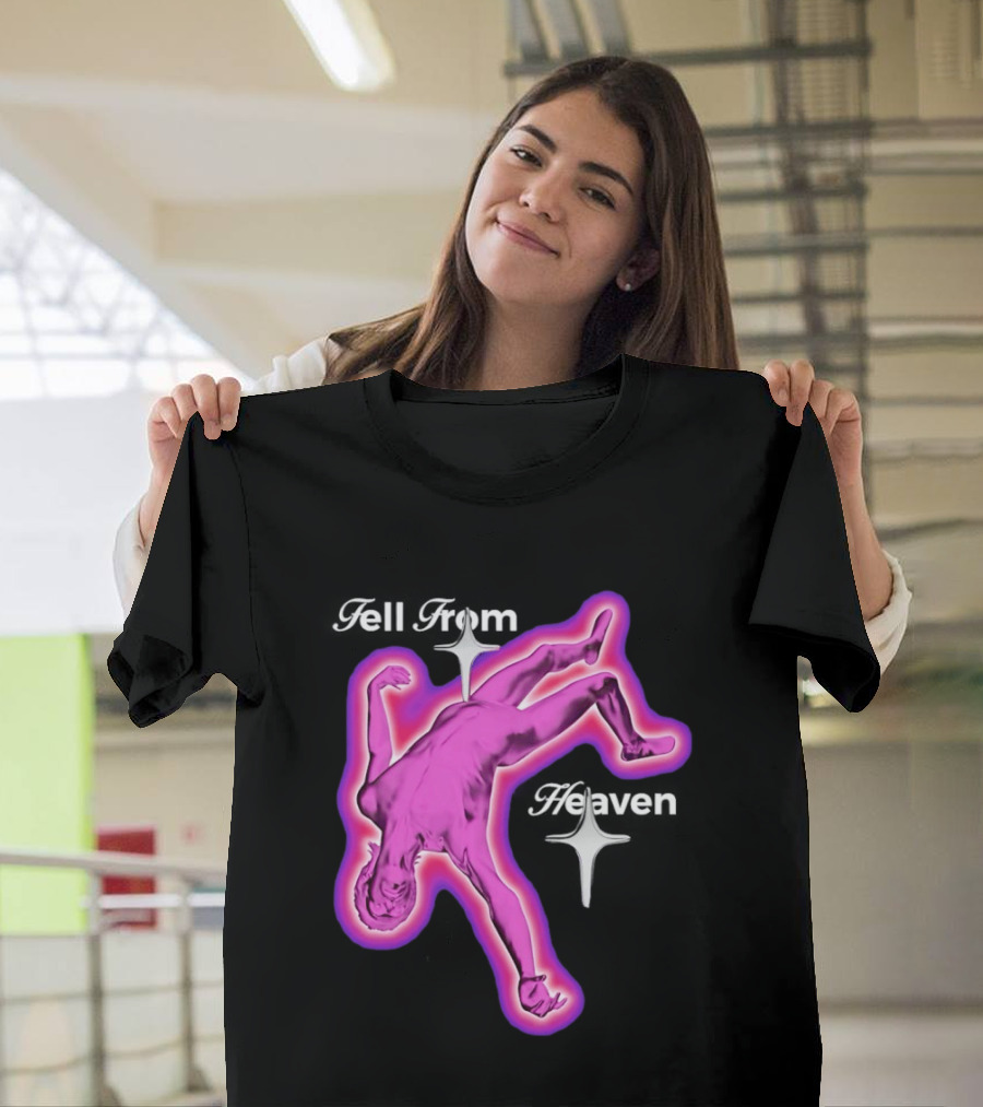 Falling From Heaven Pink Neon T-Shirt