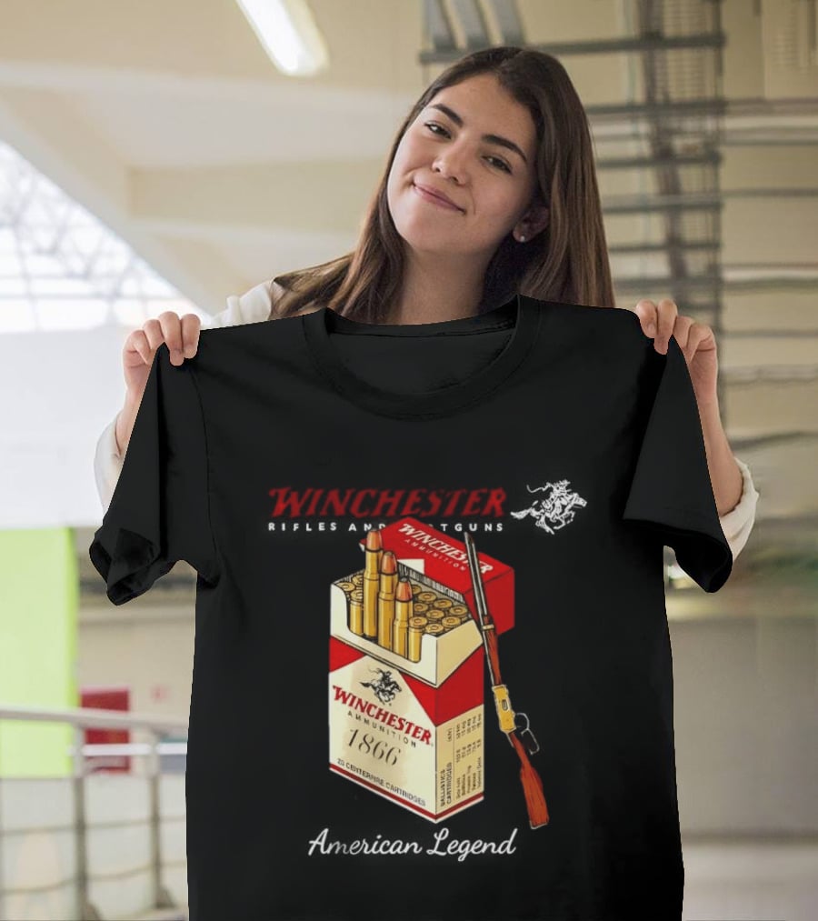 Winchester Rifles Shotguns American Legend 1866 Ammunition T-Shirt