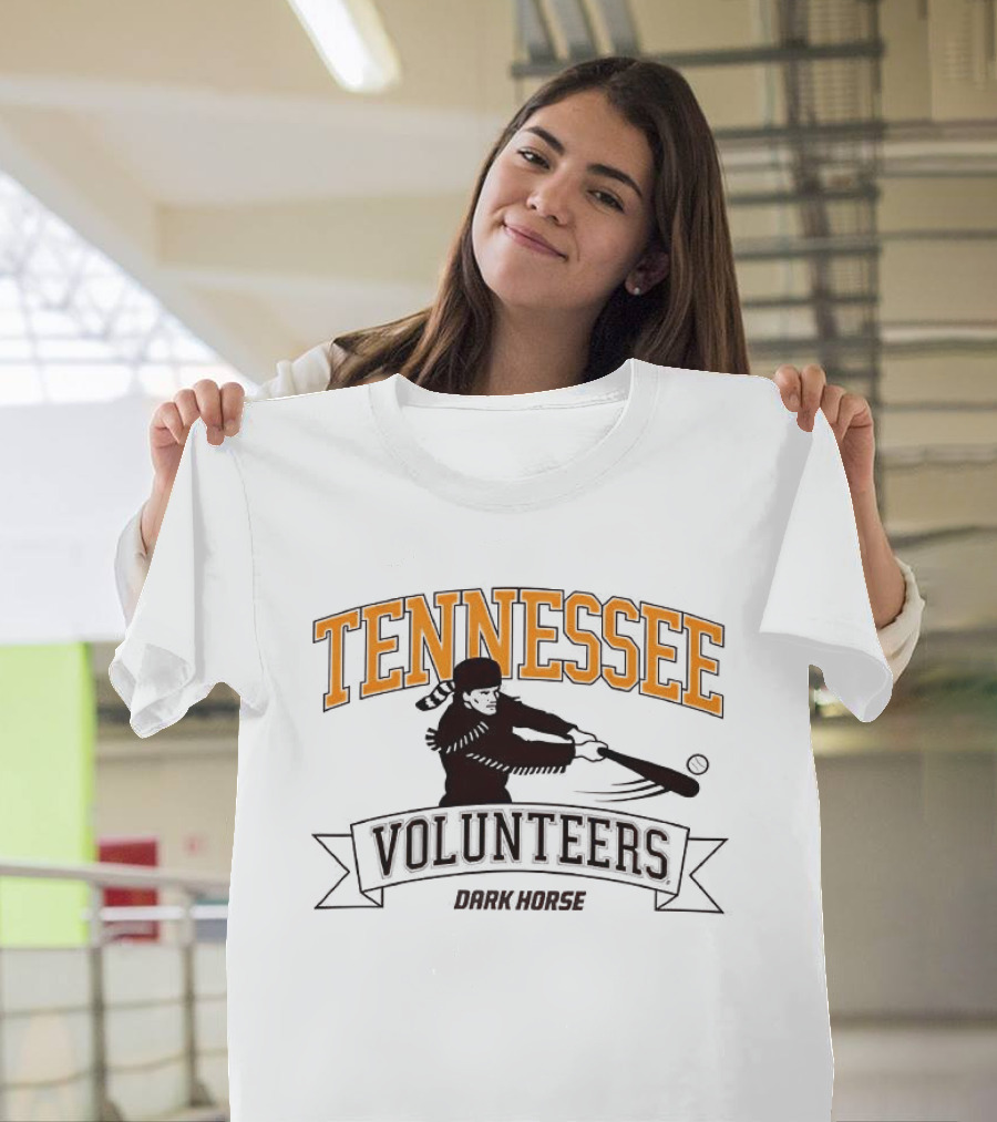 Tennessee Volunteers Dark Horse Baseball Player T-Shirt