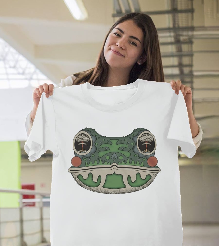 Toad Toadal Destruction Atomic Bomb Eyes Frog T-Shirt