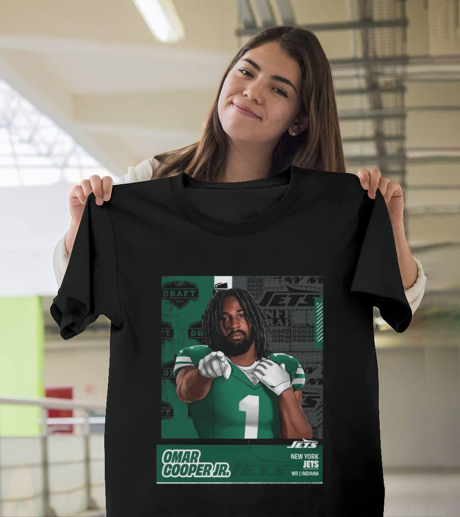 NFL Draft 2026 New York Jets Omar Cooper Jr Round 1 Pick 30 WR Indiana T-Shirt