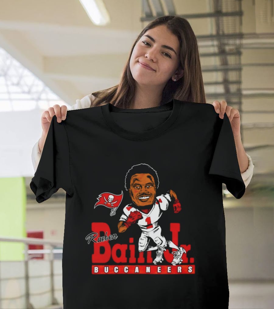 Rueben Bain Jr Buccaneers Caricature NFL Football Player Tampa Bay T-Shirt