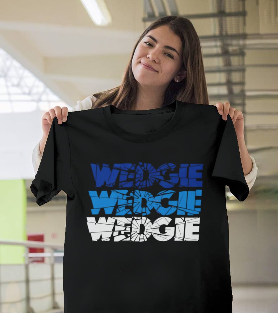 Scott Wedgewood Colorado Avalanche NHL Wedgie Chant Shattered Glass Wedge Wedgie T-Shirt