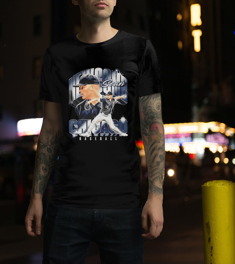 Sean Newcomb Chicago White Sox Pitcher Airbrush T-Shirt