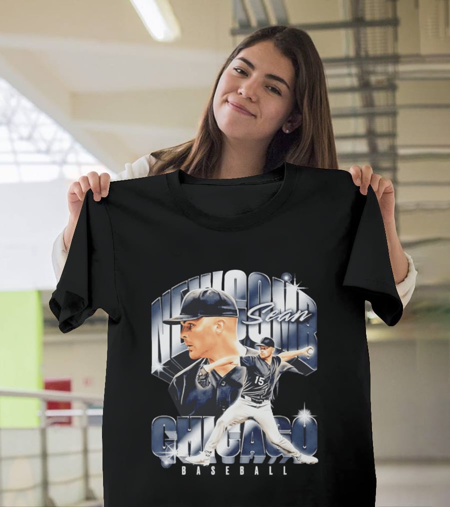 Sean Newcomb Chicago White Sox Pitcher Airbrush T-Shirt