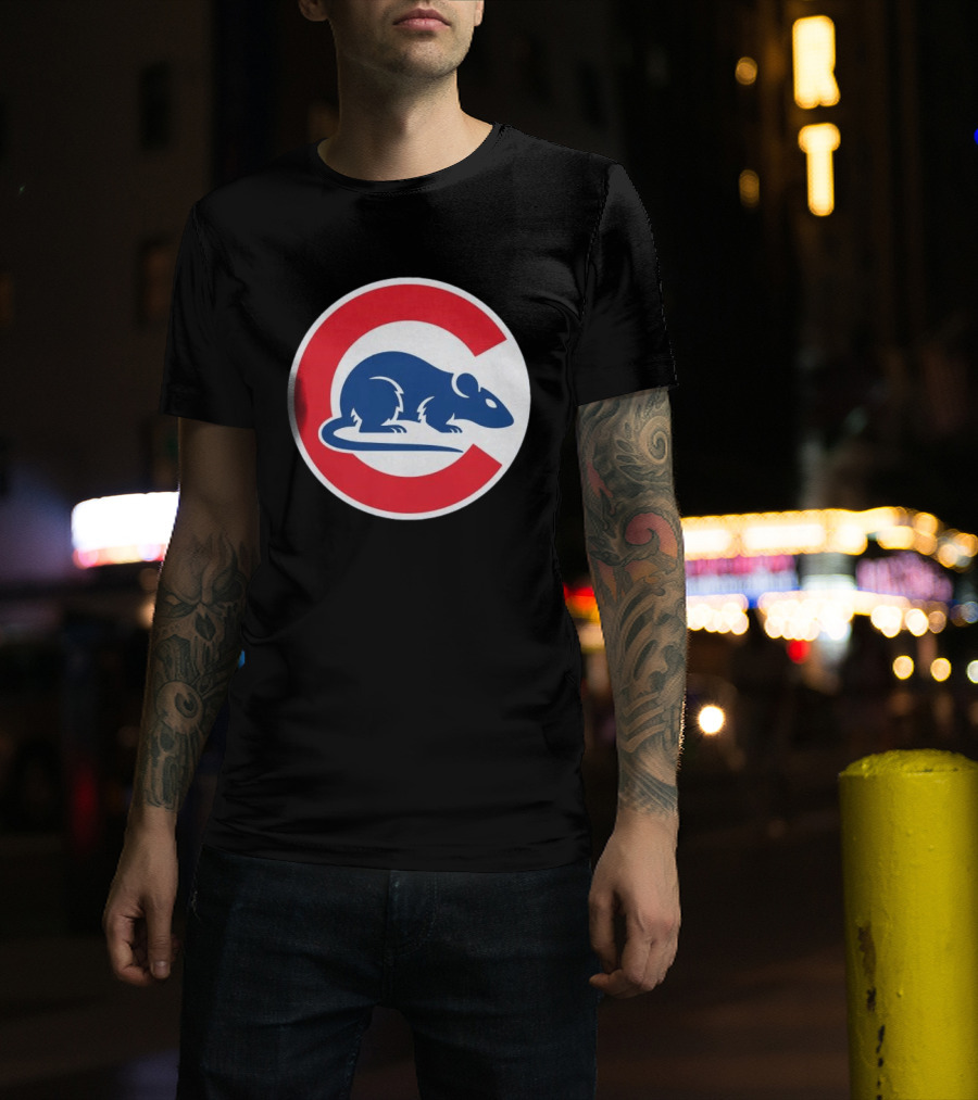 Wrigley Rats C Red And Blue Rat T-Shirt