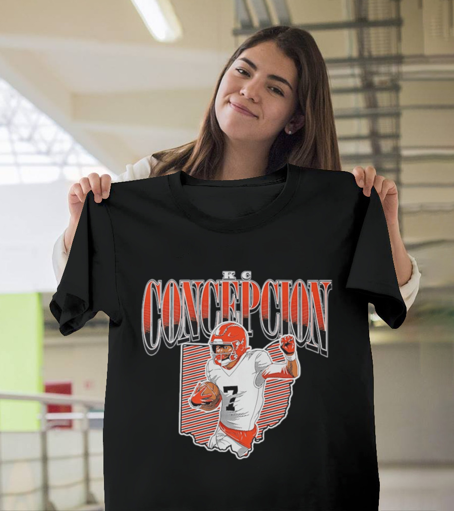 KC Concepcion Football Star Cleveland Browns Number Seven T-Shirt
