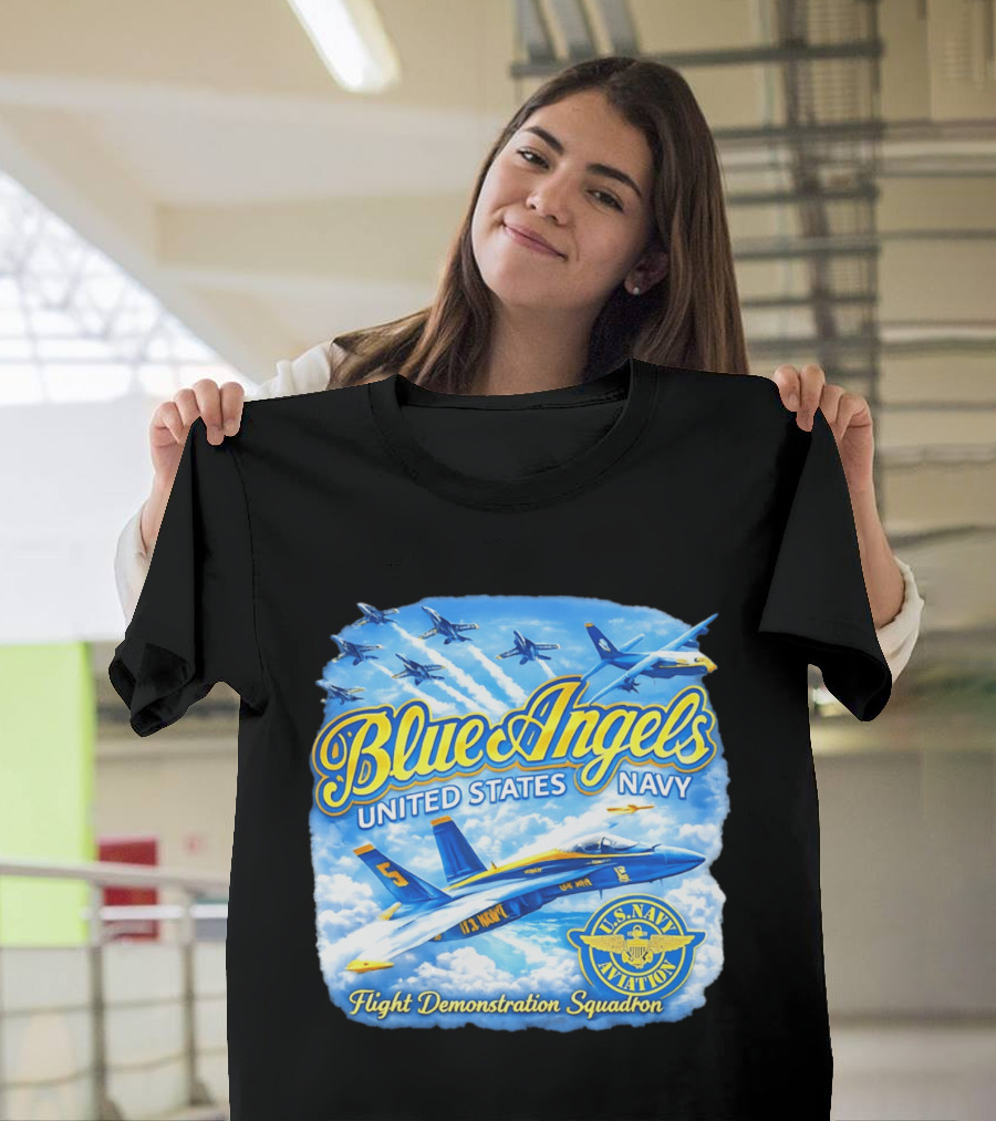 Blue Angels United States Navy U.S. Navy Aviation Flight Demonstration Squadron T-Shirt
