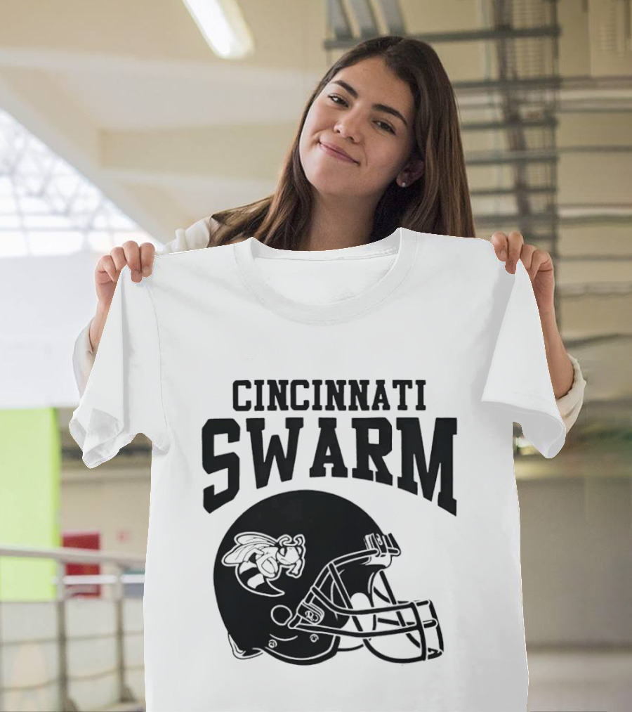 Cincinnati Swarm Hornet Football Helmet 2026 T-Shirt