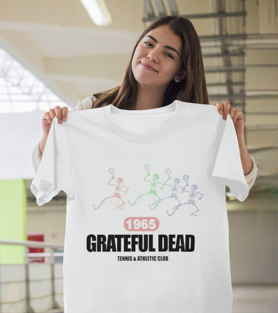 Grateful Dead 1965 Colorful Athletics Tennis Club T-Shirt