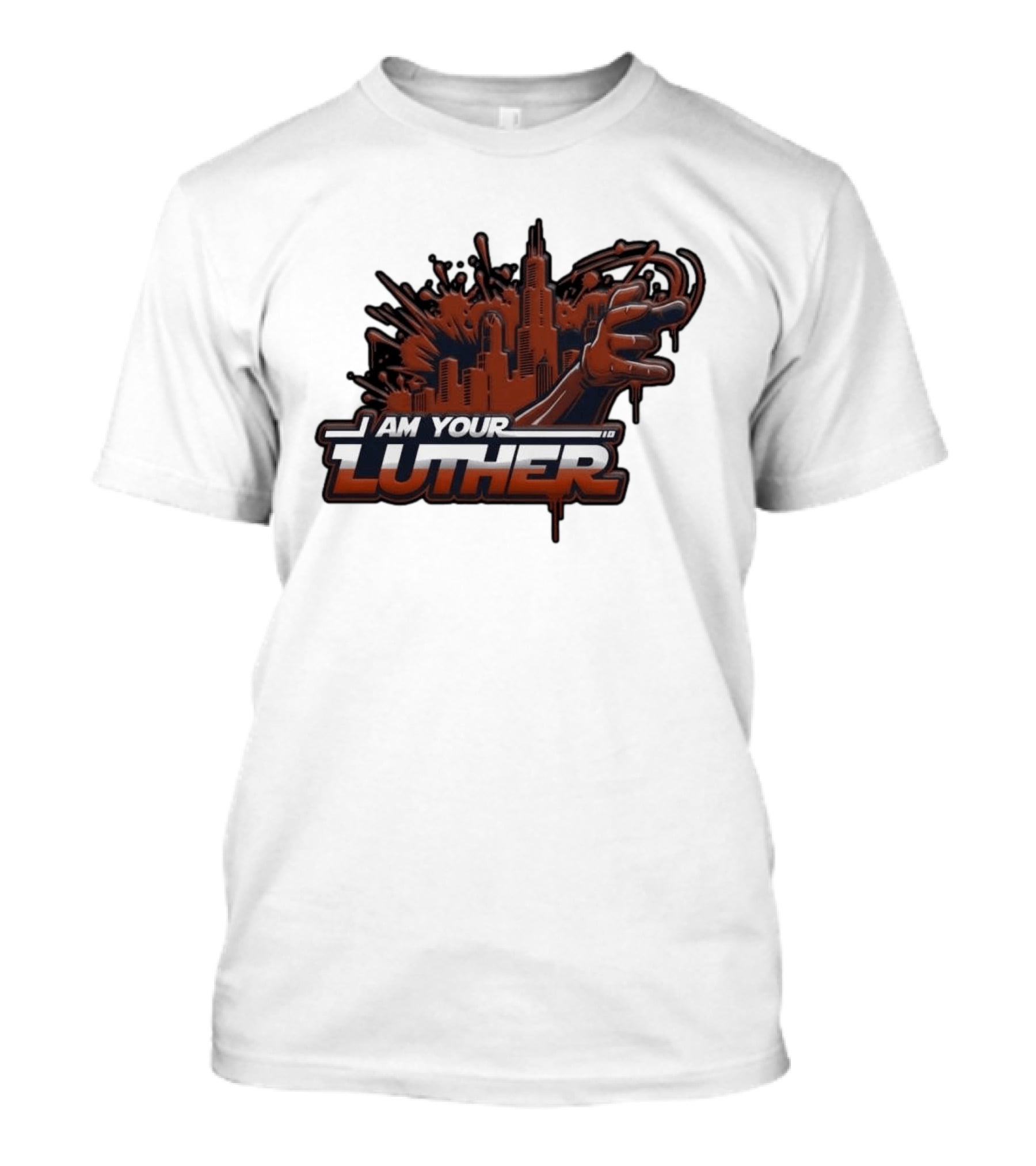 I Am Your Luther Urban Cityscape Graffiti Style Hand Gesture T-Shirt