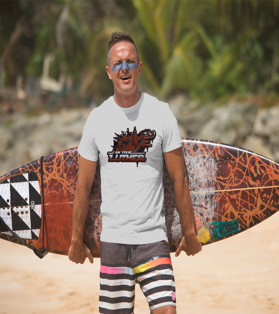 I Am Your Luther Urban Cityscape Graffiti Style Hand Gesture T-Shirt