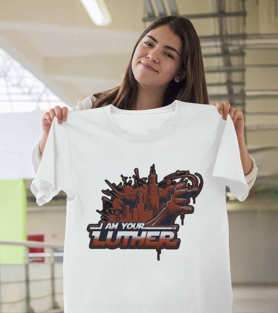 I Am Your Luther Urban Cityscape Graffiti Style Hand Gesture T-Shirt