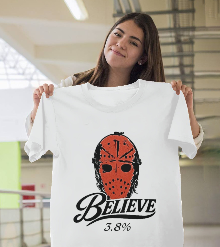 Philadelphia Flyers Believe 3.8% Jason Voorhees Mask T-Shirt