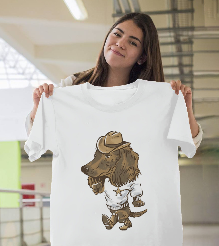 Starkville Derby 2026 Cowboy Dachshund Weenie Deputy Star T-Shirt