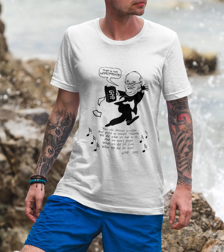 That Is Not Appropriate GHR Speech Bubble Kiss The Summer Goodbye T-Shirt