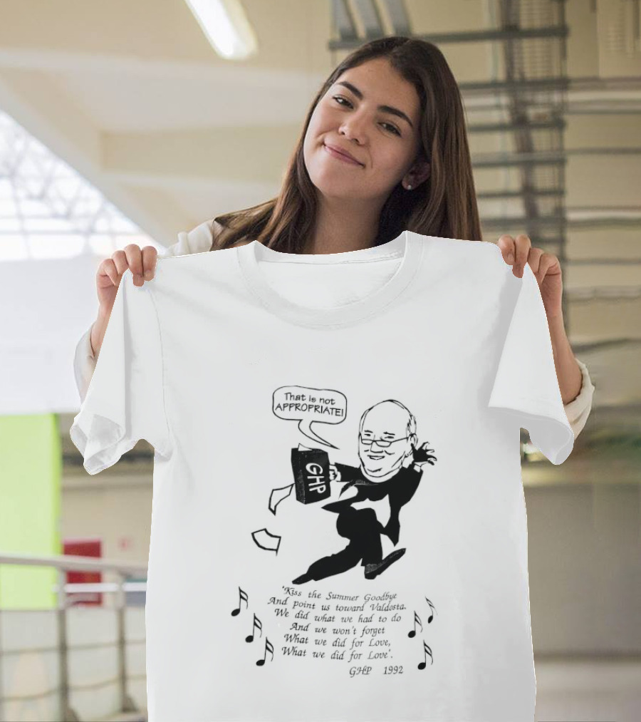 That Is Not Appropriate GHR Speech Bubble Kiss The Summer Goodbye T-Shirt