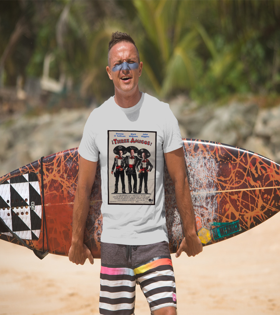 Ronnie O'Sullivan Mark Williams John Higgins Three Amigos Mexican Hat T-Shirt