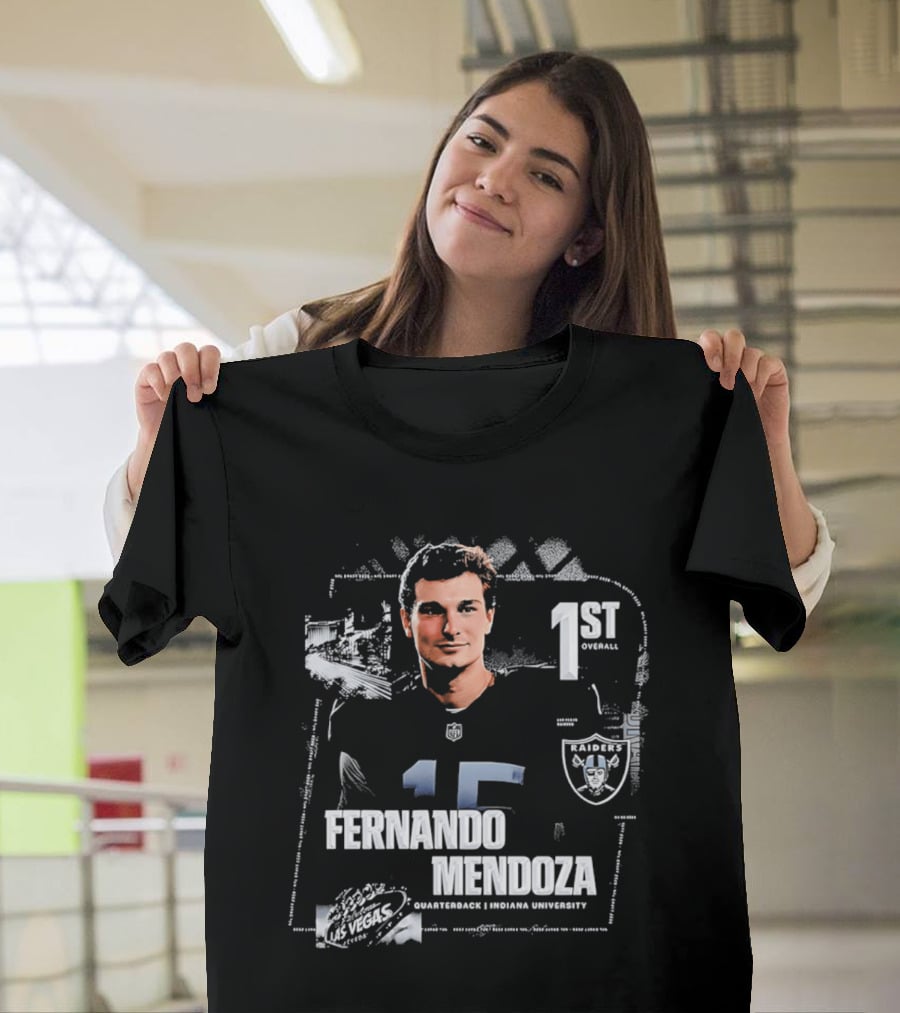 Fernando Mendoza Las Vegas Raiders Quarterback 1st Overall T-Shirt