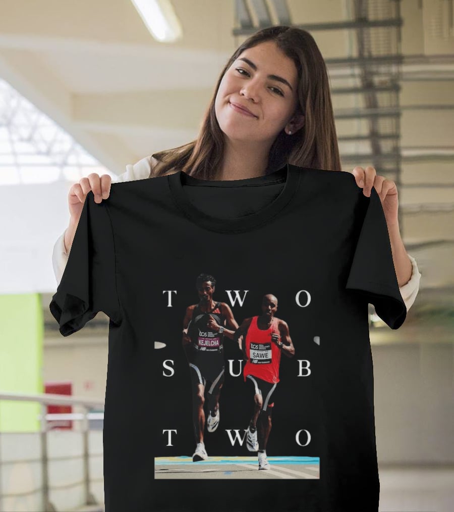 TCS London Marathon Sabastian Sawe Kejelcha Two Sub Two T-Shirt