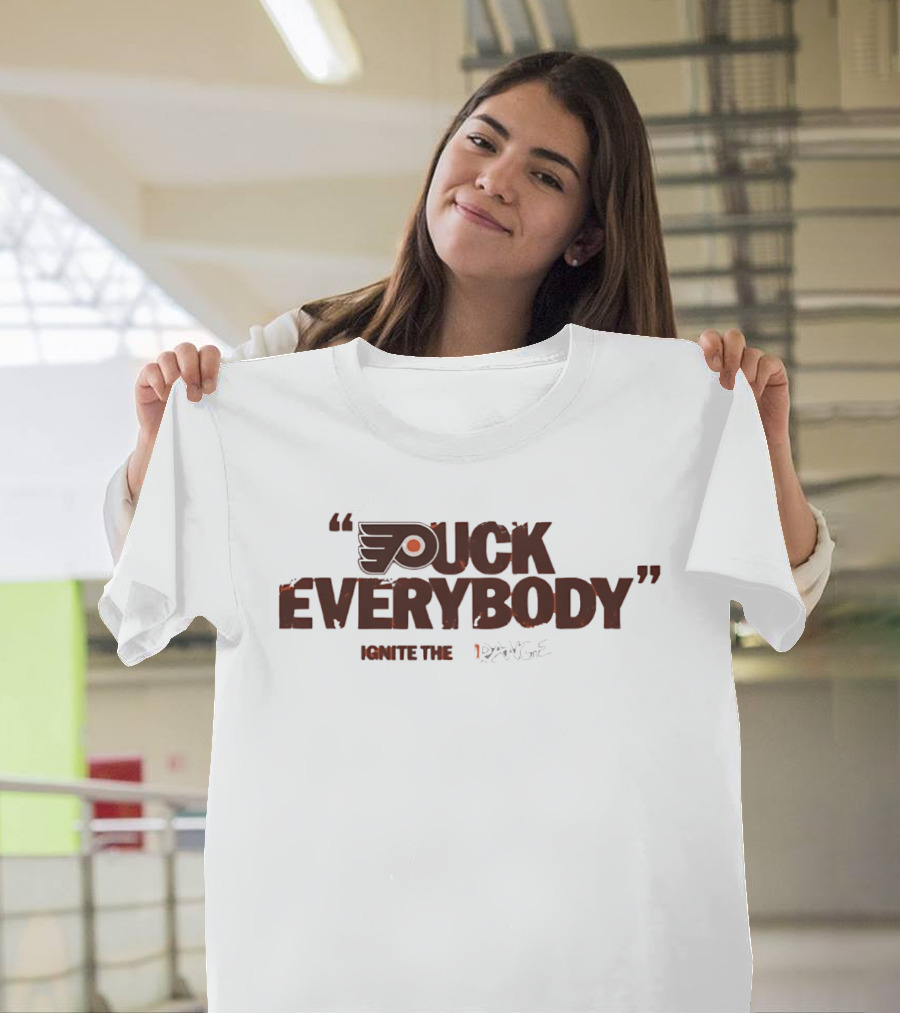 Puck Everybody Ignite The Orange Philadelphia Hockey T-Shirt
