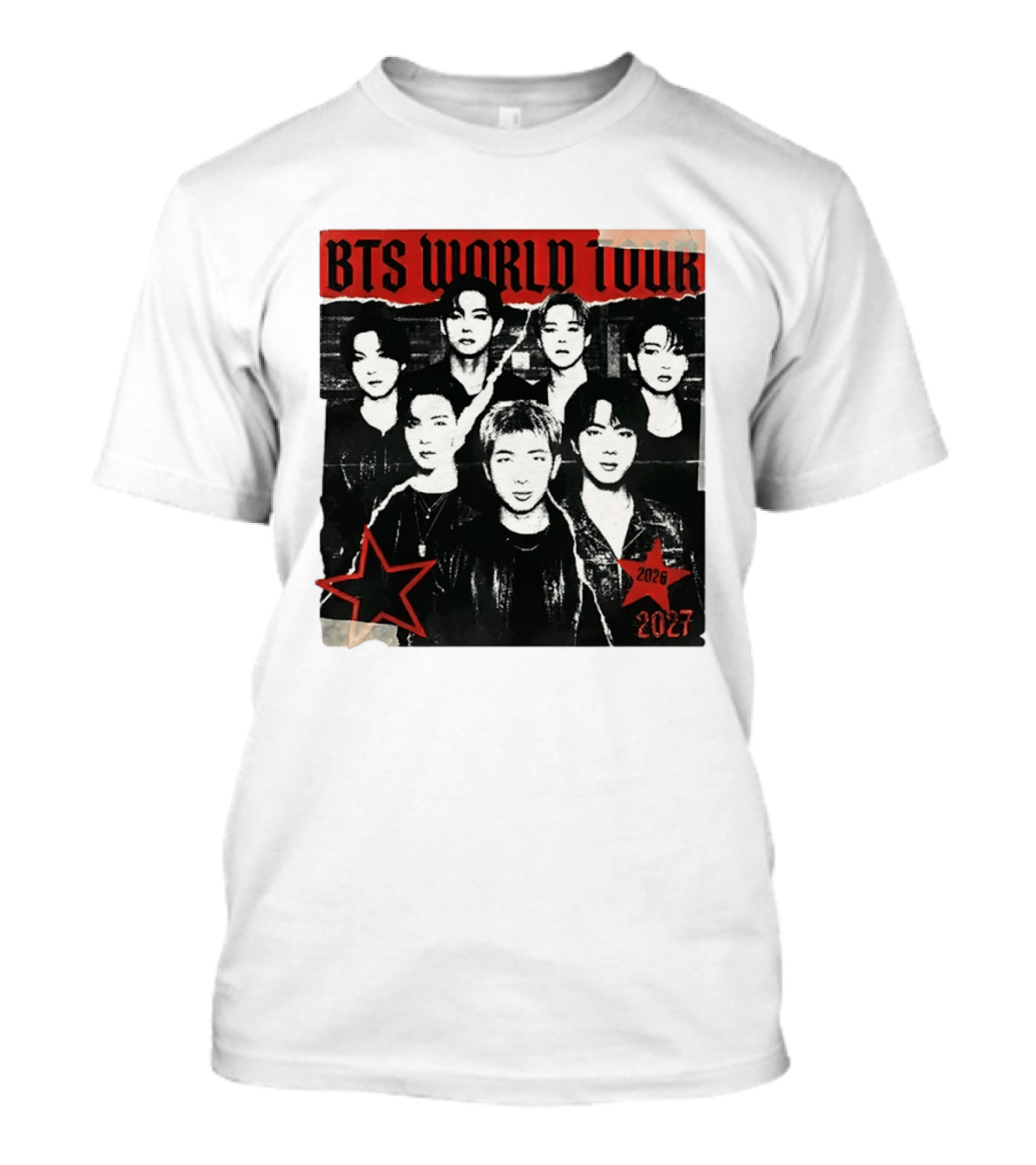 BTS World Tour 2026 2027 Arirang Concert Bangtan Sonyeondan Tour T-Shirt