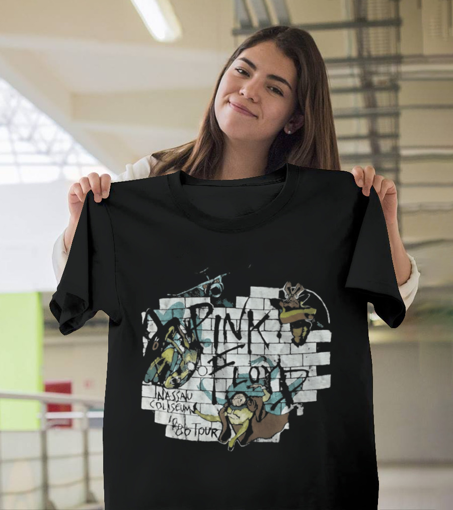 Pink Floyd The Wall Nassau Coliseum 1980 Tour T-Shirt