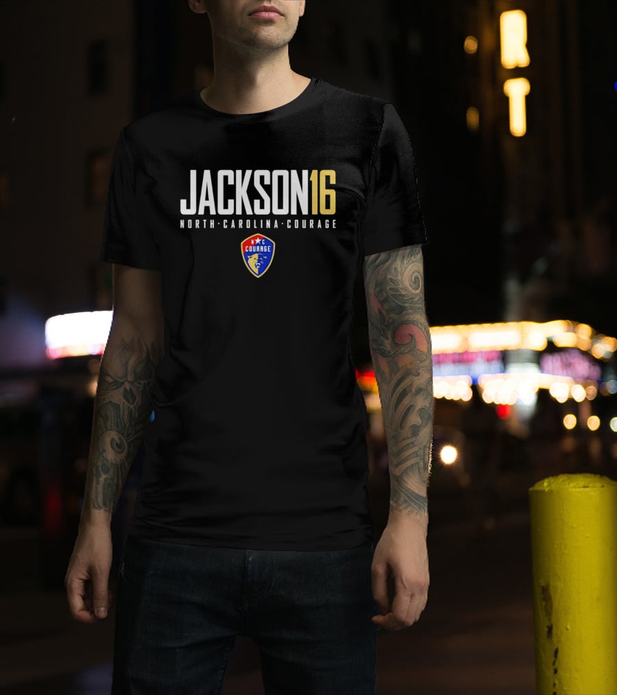 Riley Jackson 16 North Carolina Courage NC Soccer Team T-Shirt