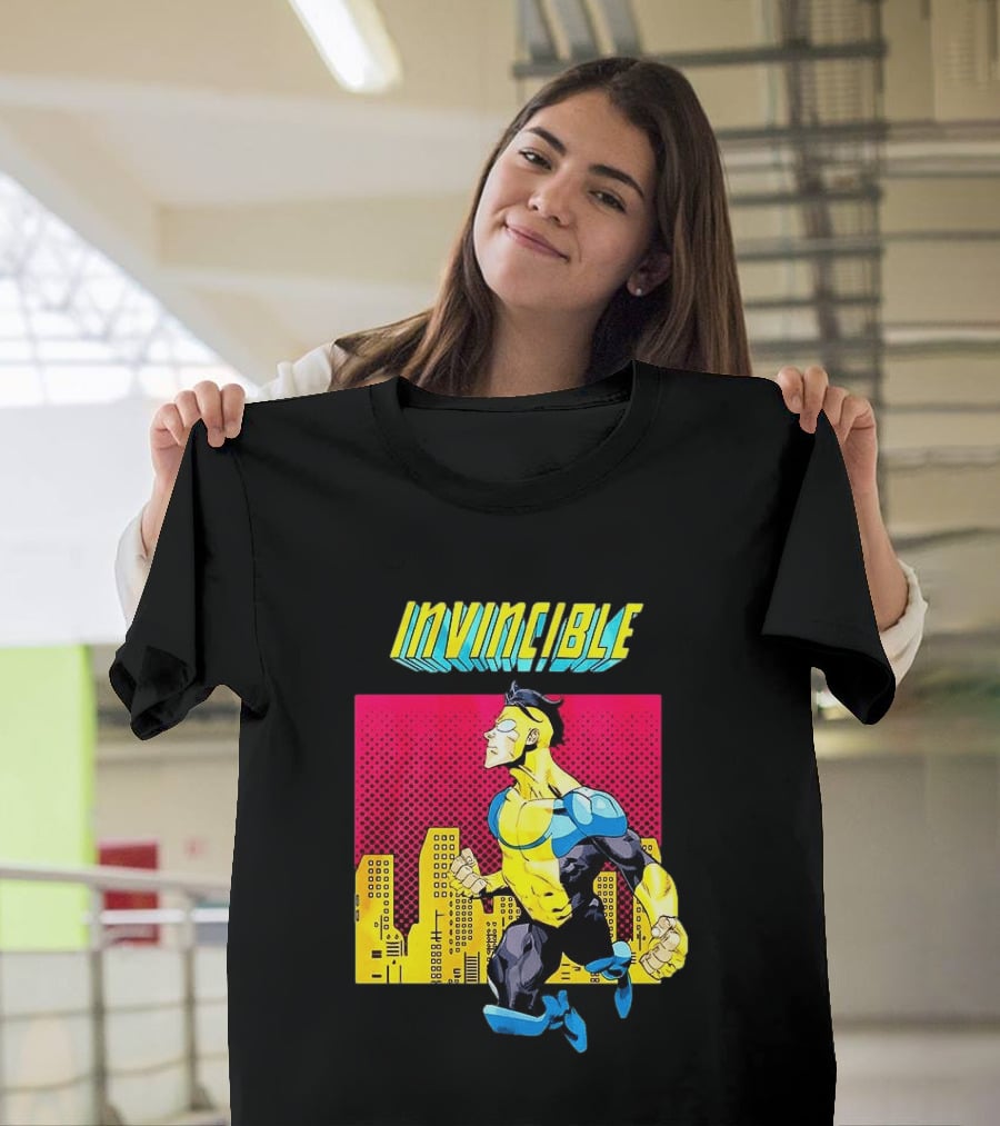 Invincible Comics Hero Skyline Pop T-Shirt