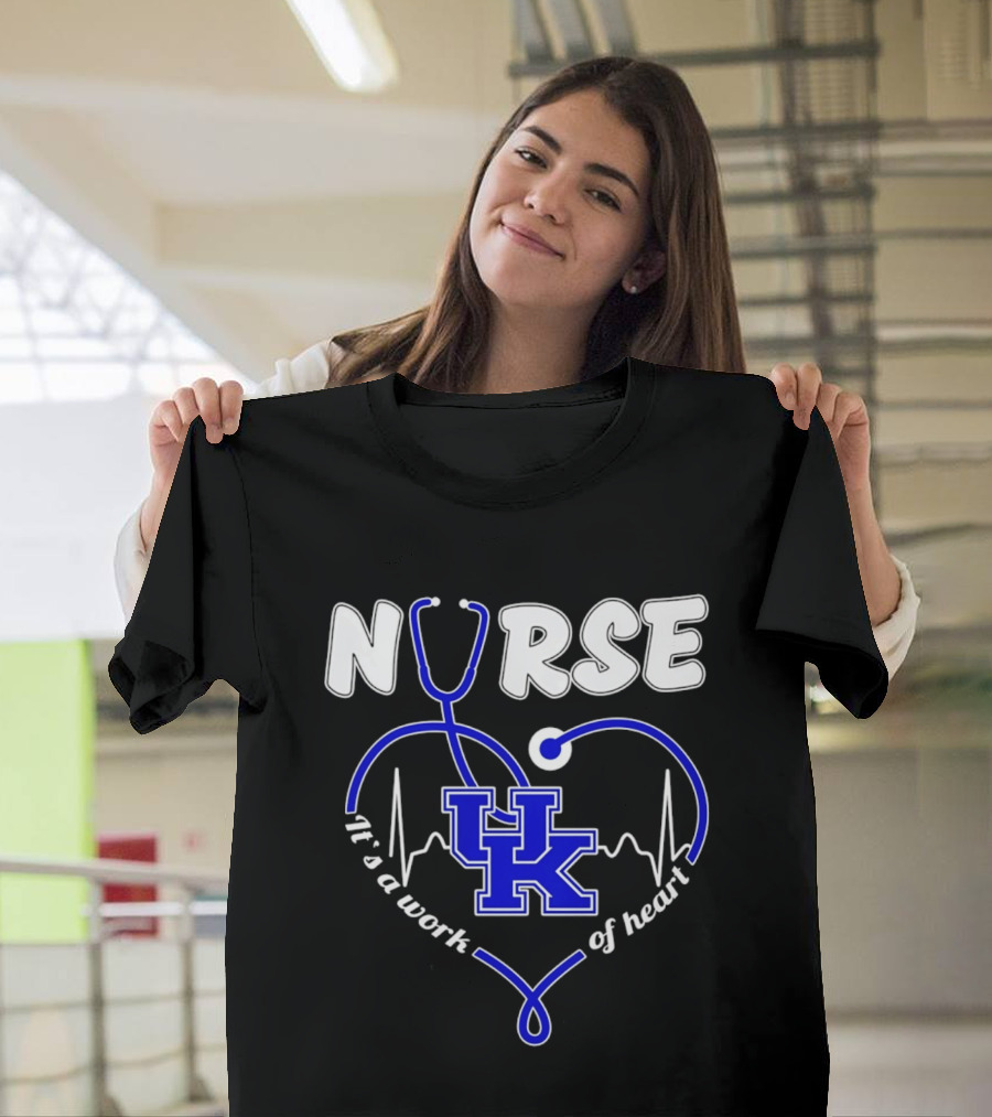 Nurse Kentucky Wildcats It's A Work Of Heart 2026 T-Shirt