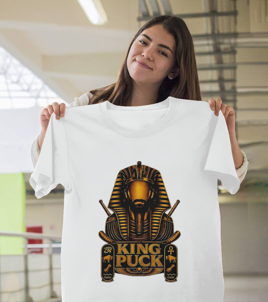 King Puck Pharaoh Buffalo Sabres Egyptian Hockey T-Shirt