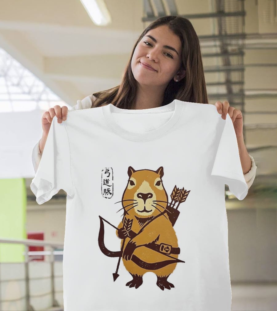 Capybara Archer Target Chill Classical Japanese T-Shirt