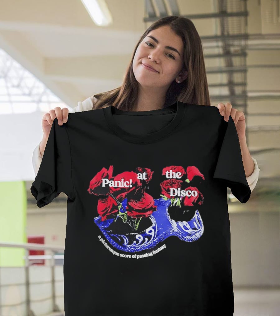 Panic At The Disco Rose Mask Passing Fantasy T-Shirt